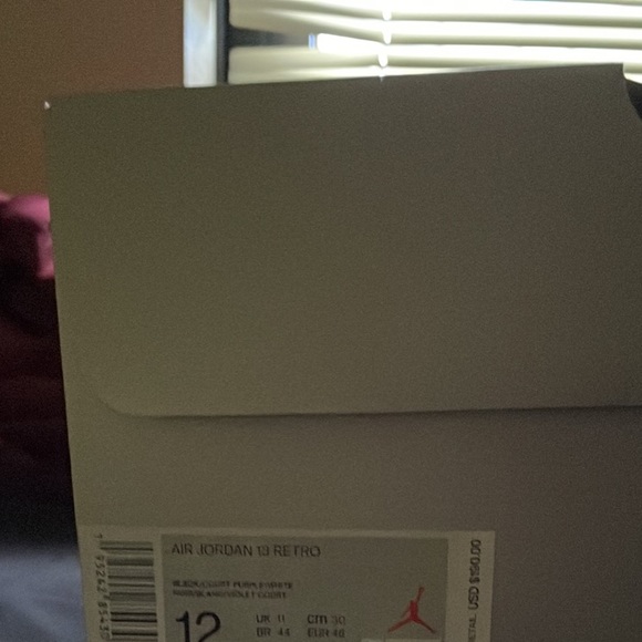 Jordan 12 court purple brand new never worn size 12